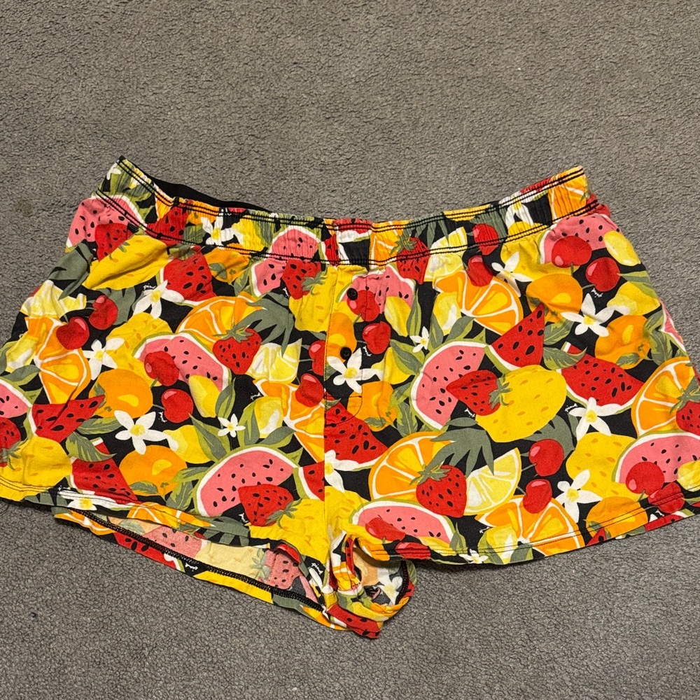 Colorful Fruit Pajama Shorts